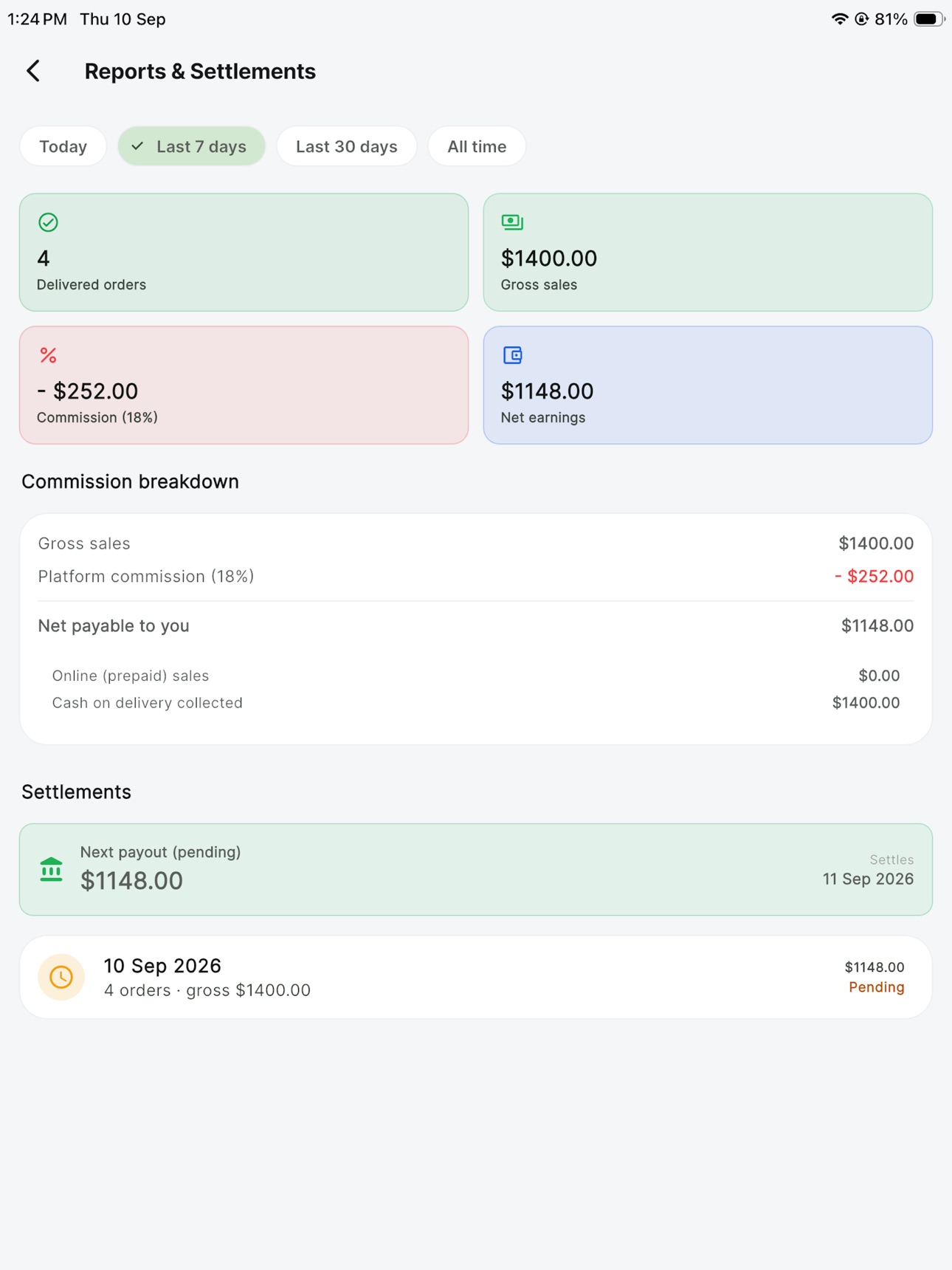 Screenshot 12 of FoodStar Partner