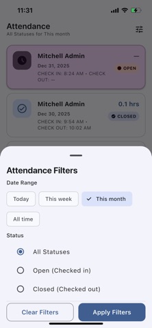 Field Attendance Screenshot 4 of 10
