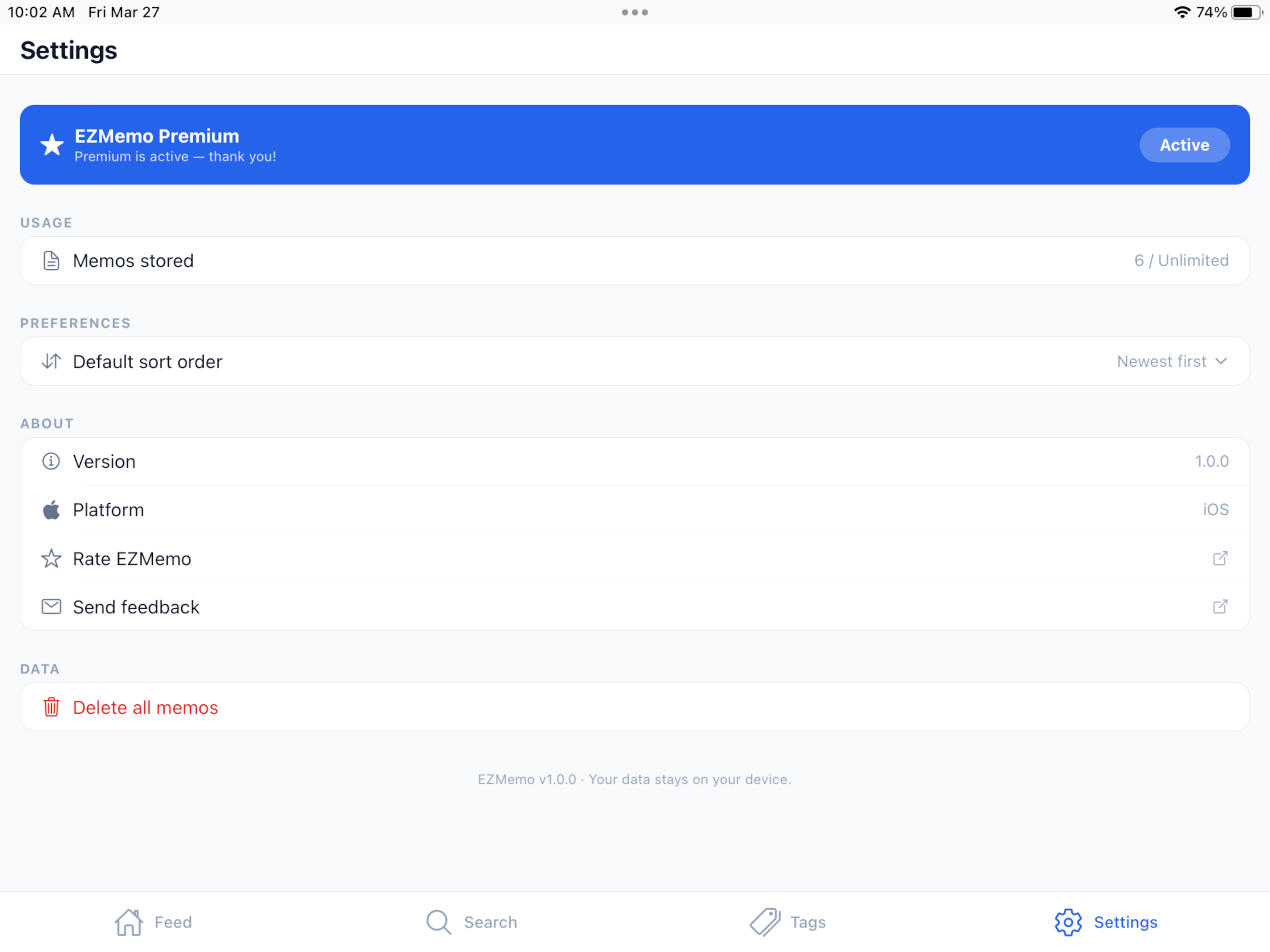 EZMemo: Thoughts & Flow