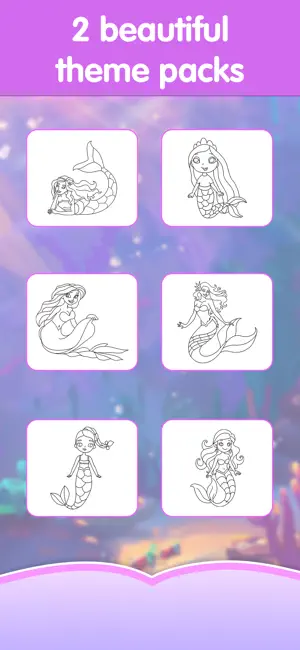 Unicorn & princess color games screenshot 4