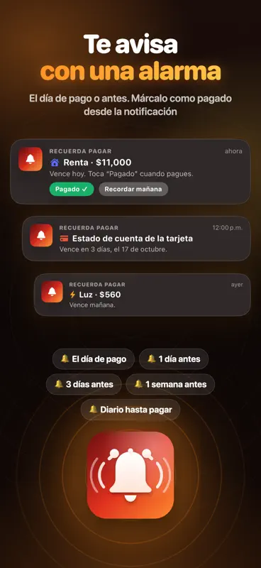 Recuerda Pagar: Recordatorio screenshot 2 of 9
