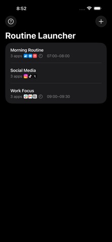 Routine Launcher Screenshot 1 of 2