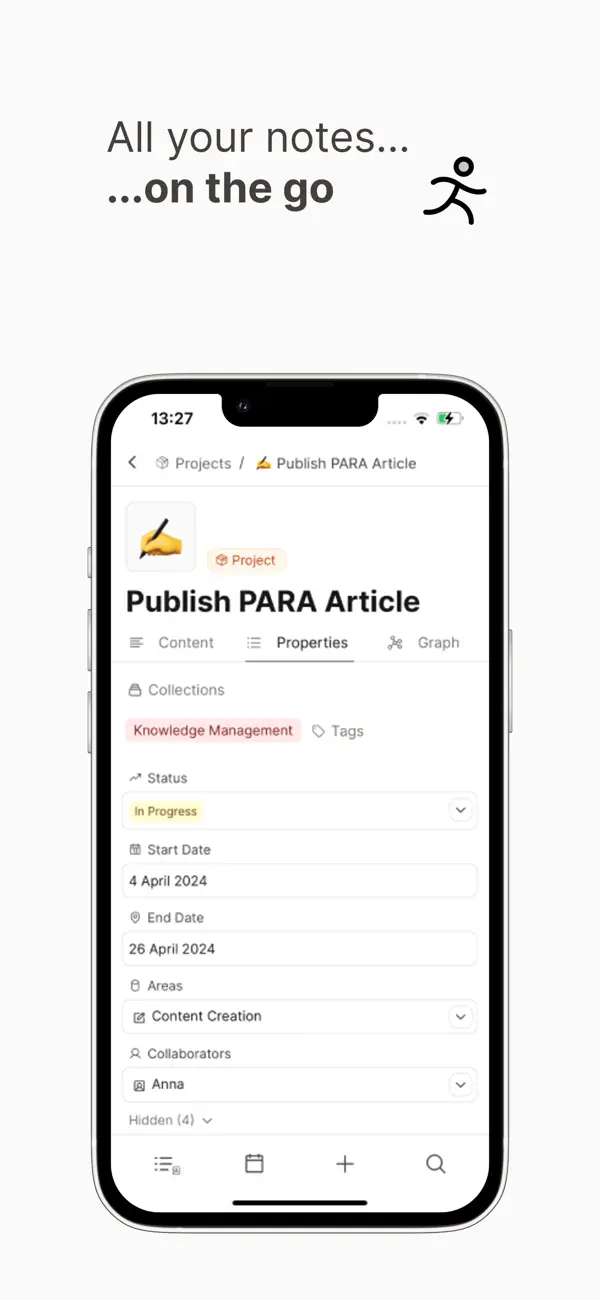 Screenshot #1 pour Capacities – Notes & PKM