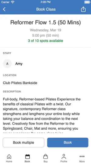 Club Pilates United Kingdom screenshot 3
