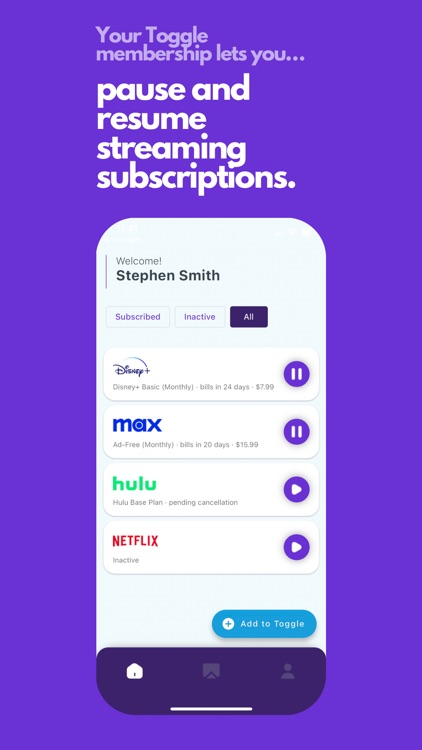 Toggle: AI Streaming Manager