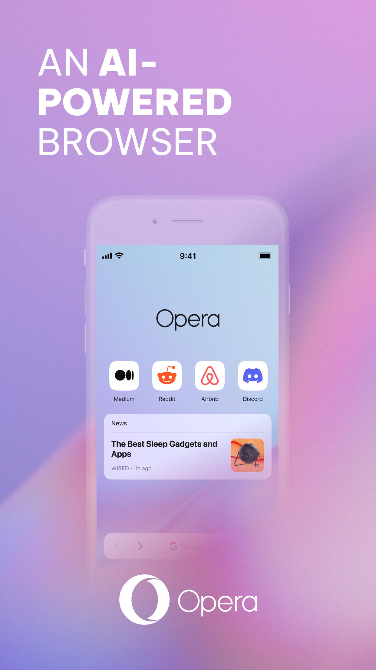 Opera: AI browser with VPN screenshot 1