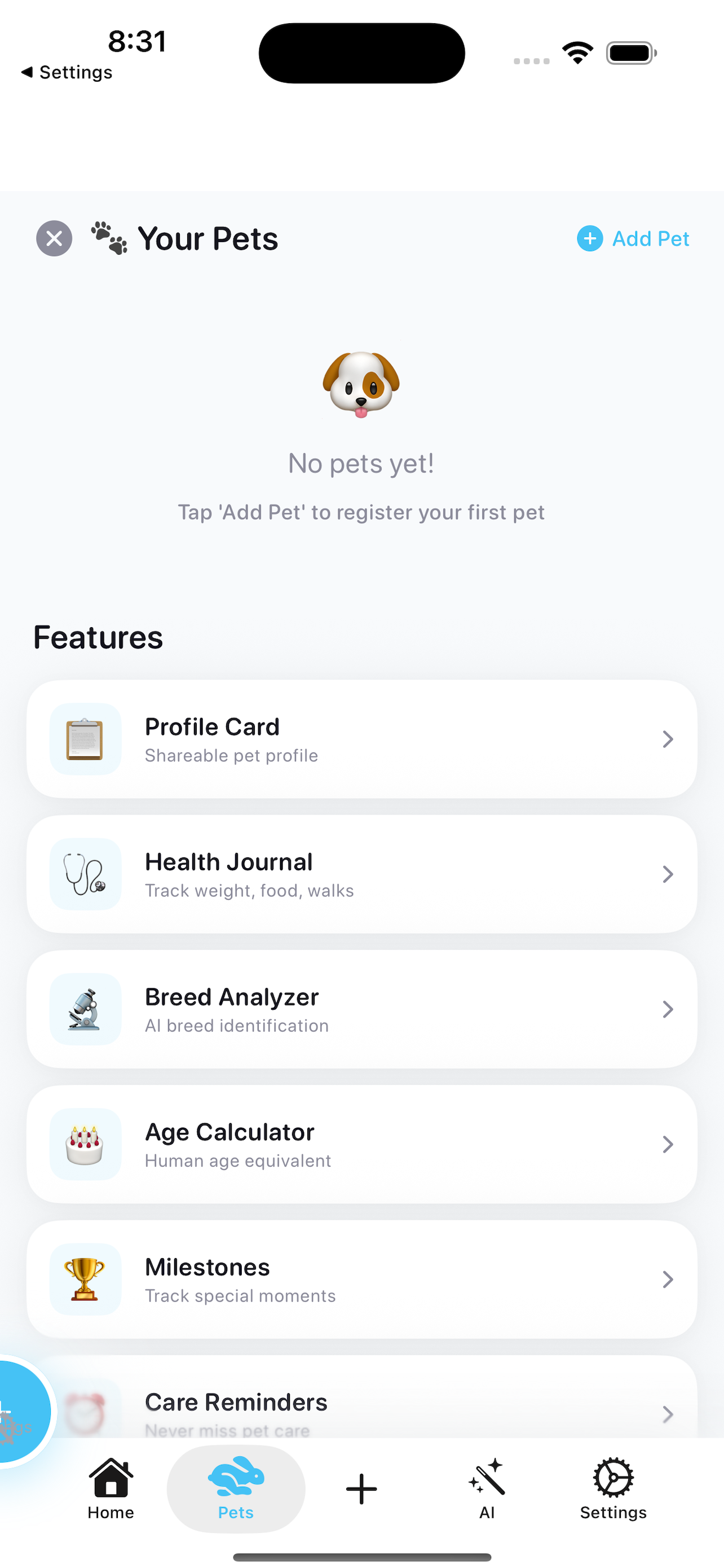 PetStar - AI Pet Care Tracker screenshot 5
