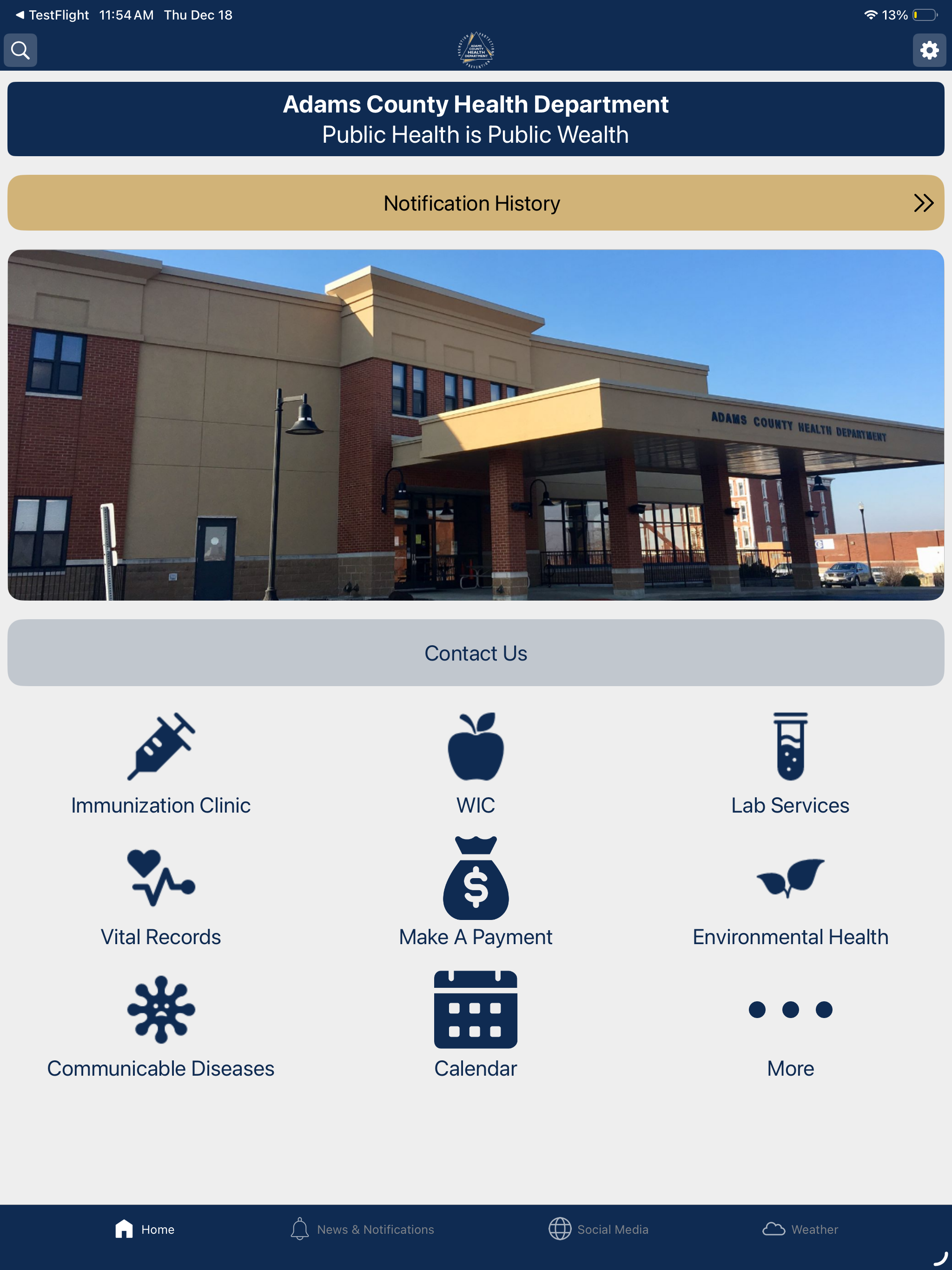 Adams County Health Dept IL