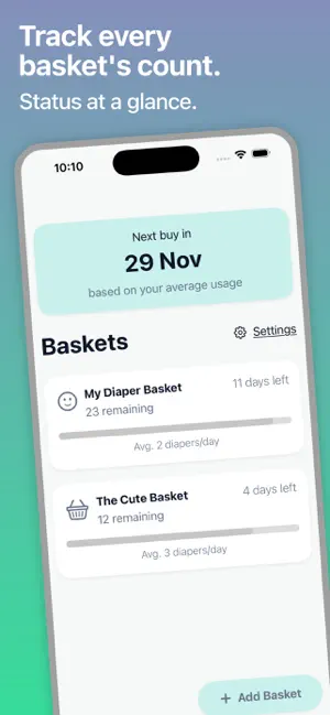 Diaper Tracker & Reminder screenshot 2