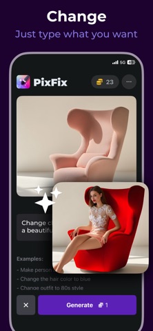 AI Image Editor PixFix screenshot