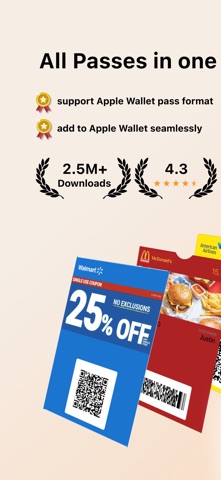 Pass2U Wallet - Add store card App Store preview screenshot 1