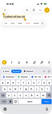 Quill Keyboard Screenshot 1 of 8