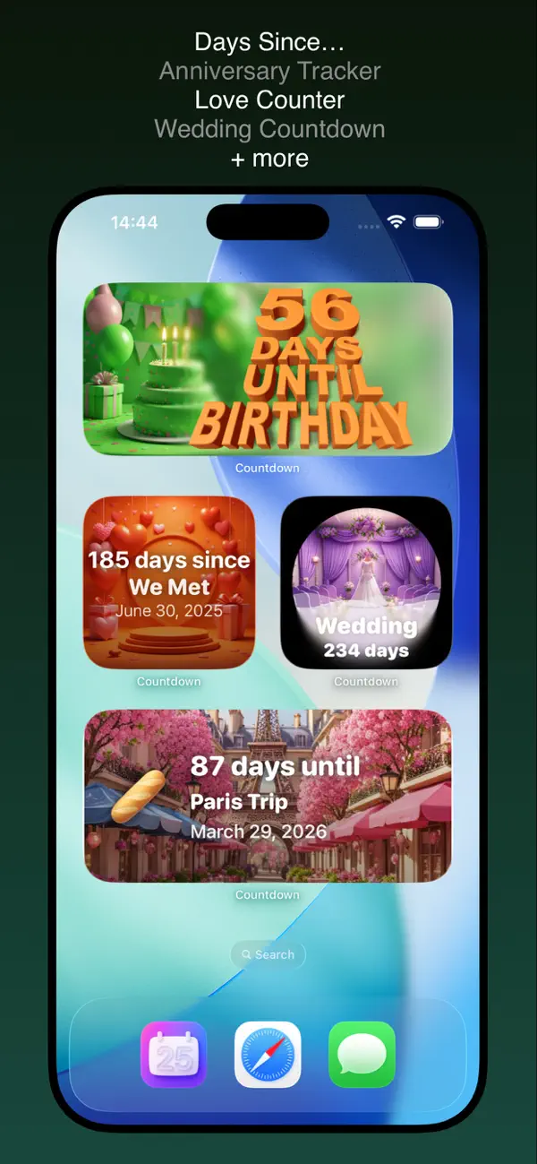#3. Countdown: Widget (iOS) Podle: UIX APP INC.