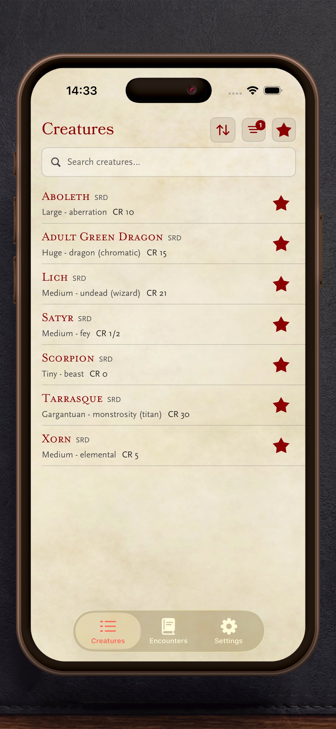 Screenshot 4 of 5e Bestiary: 2014 & 2024