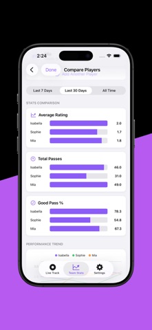 Volleyball Pass Tracker Screenshot 9 of 10