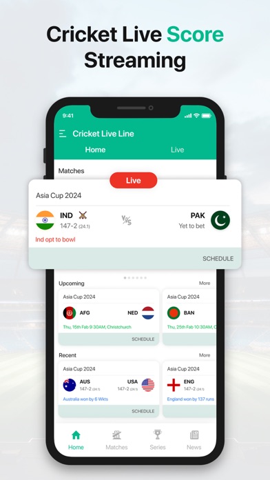 Live Cricket TV Streaming Screenshot