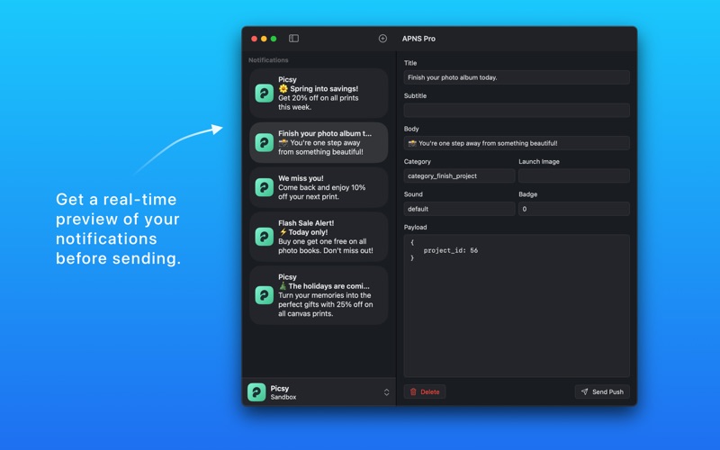 App screenshot