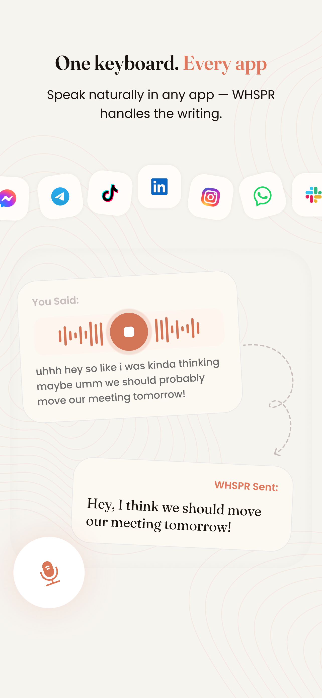 WHSPR – AI Voice Keyboard