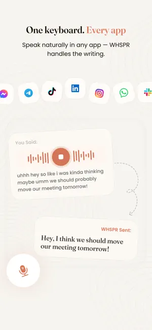 WHSPR – AI Voice Keyboard screenshot 3