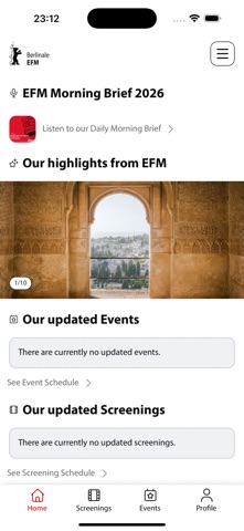 EFM App screenshot