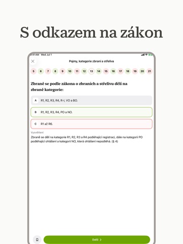 Zbrojní průkaz - Testy iPad screenshot
