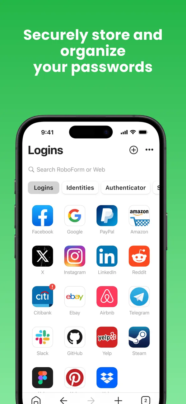 #1. RoboForm Password Manager (iOS) Przez: Siber Systems, Inc.