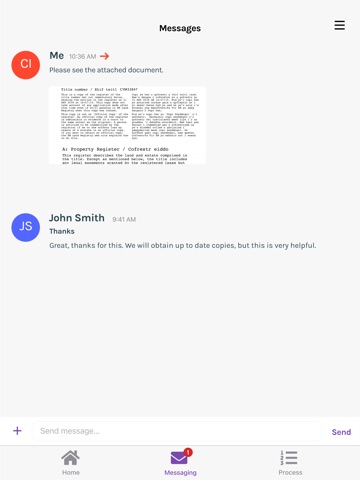 Mansfield Solicitors iPad screenshot