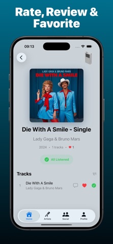 Discover Music Album Tracking iPhone screenshot