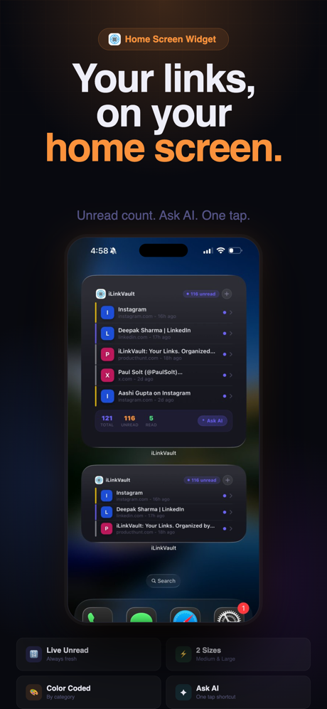 iLinkVault: Bookmark Vault screenshot 3
