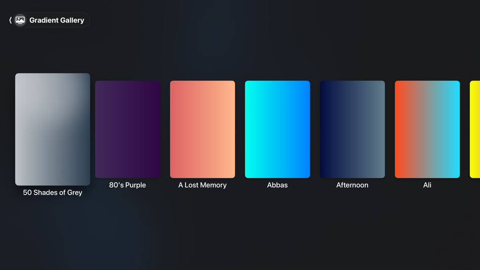 #3. Gradient TV (iOS) 由: Pieter Hartzenberg
