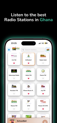 Ghana Radio stations - online iPhone screenshot
