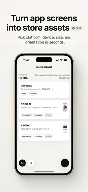 ScreenConvert: App Screenshots screenshot 1