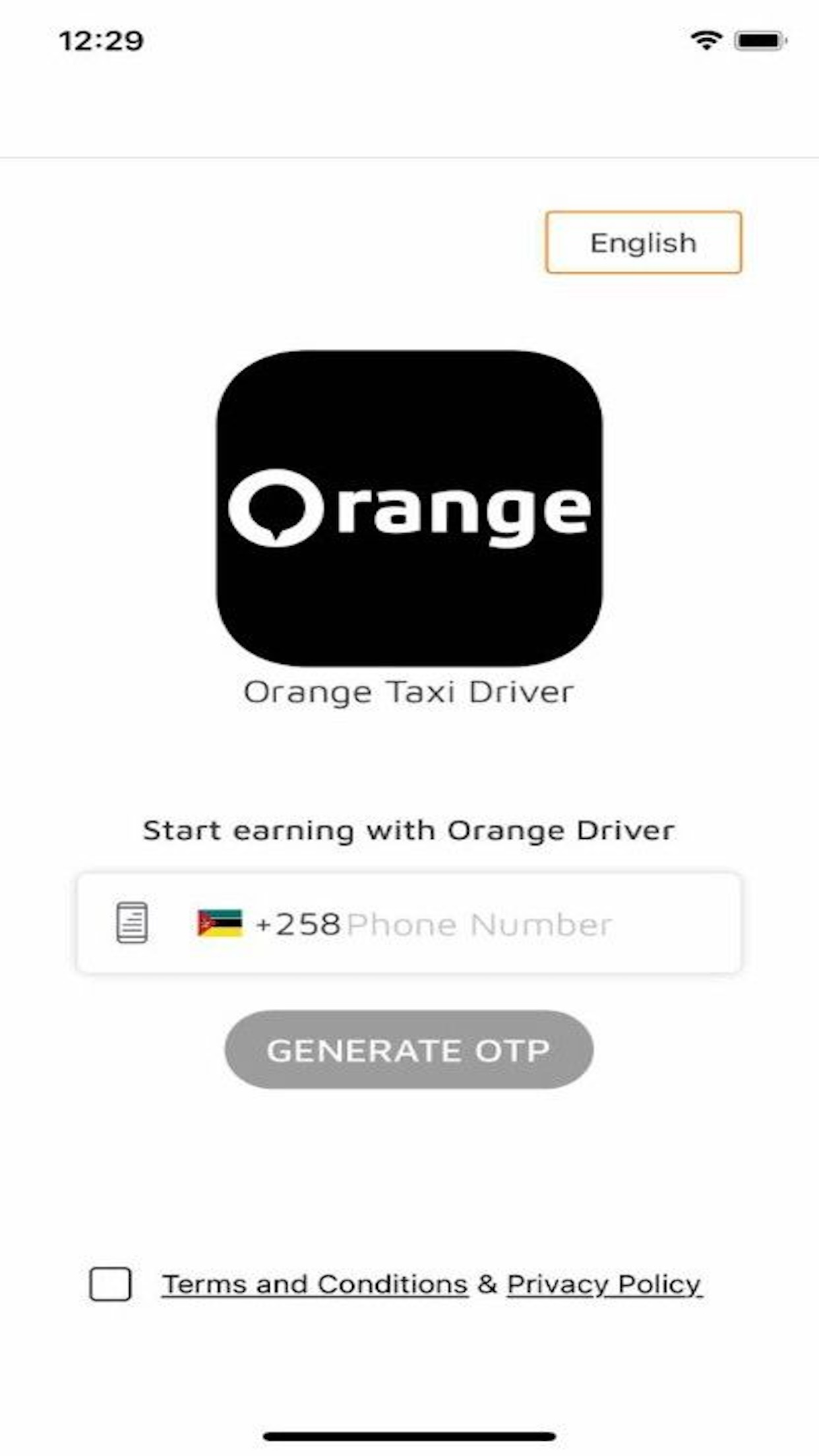 Orange pareceiro - Driver