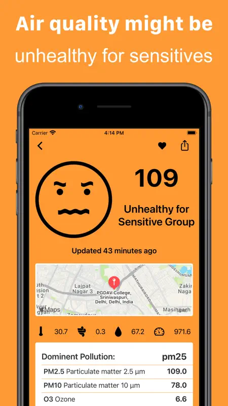My AQI Air Quality & Pollution screenshot 2 of 6