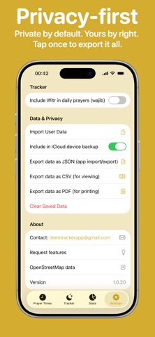 Deen Tracker: Prayer Times + screenshot