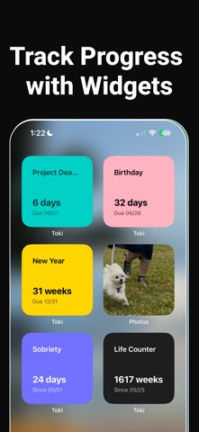 Toki - Date Tracker Widgets screenshot