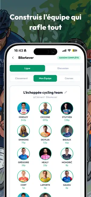 L'Échappée Cyclisme screenshot 2