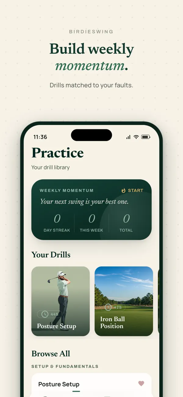 Screenshot #2 pour BirdieSwingAI Golf Swing Coach