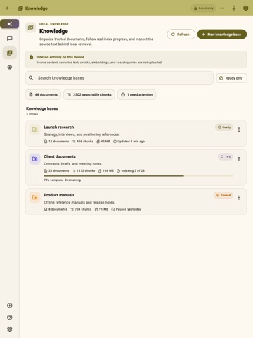 QuickLLM - AI Model Manager iPad screenshot