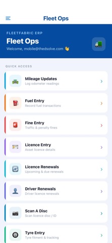 FleetFabricERP screenshot