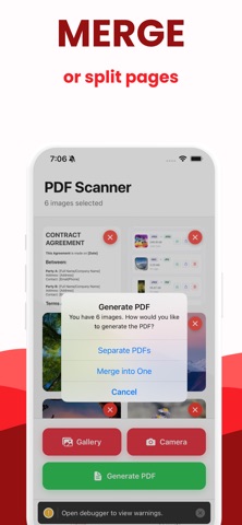 Scanner to PDF: Convert to PDF iPhone screenshot