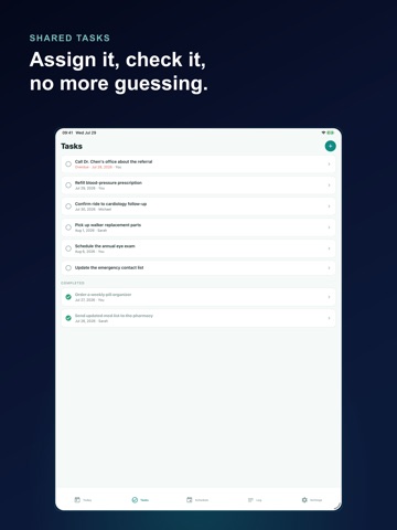 Caregiver Planner: Elder Care iPad screenshot