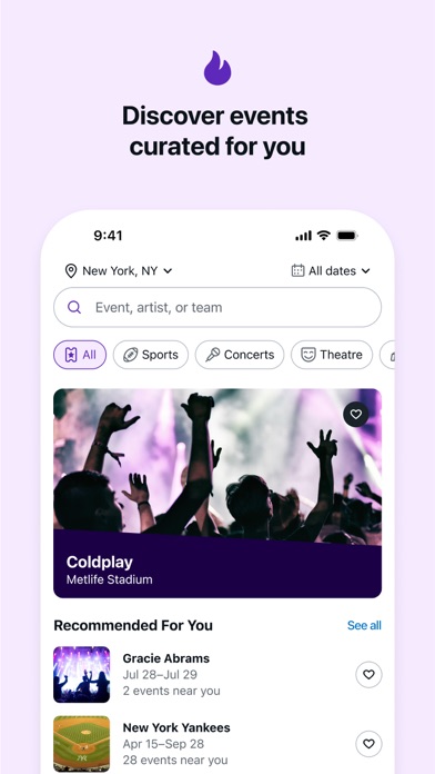 StubHub: Event Tickets Screenshot