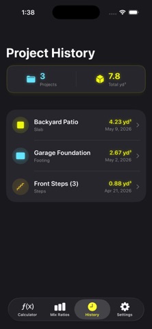 Concrete: Mix Calculator screenshot