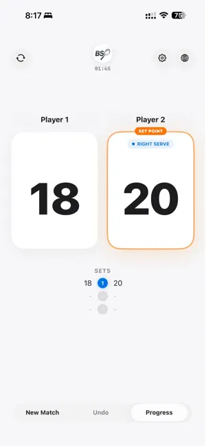 Badminton Score screenshot 1