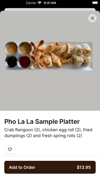 Pho La La iPhone screenshot 3 - Food & Drink app