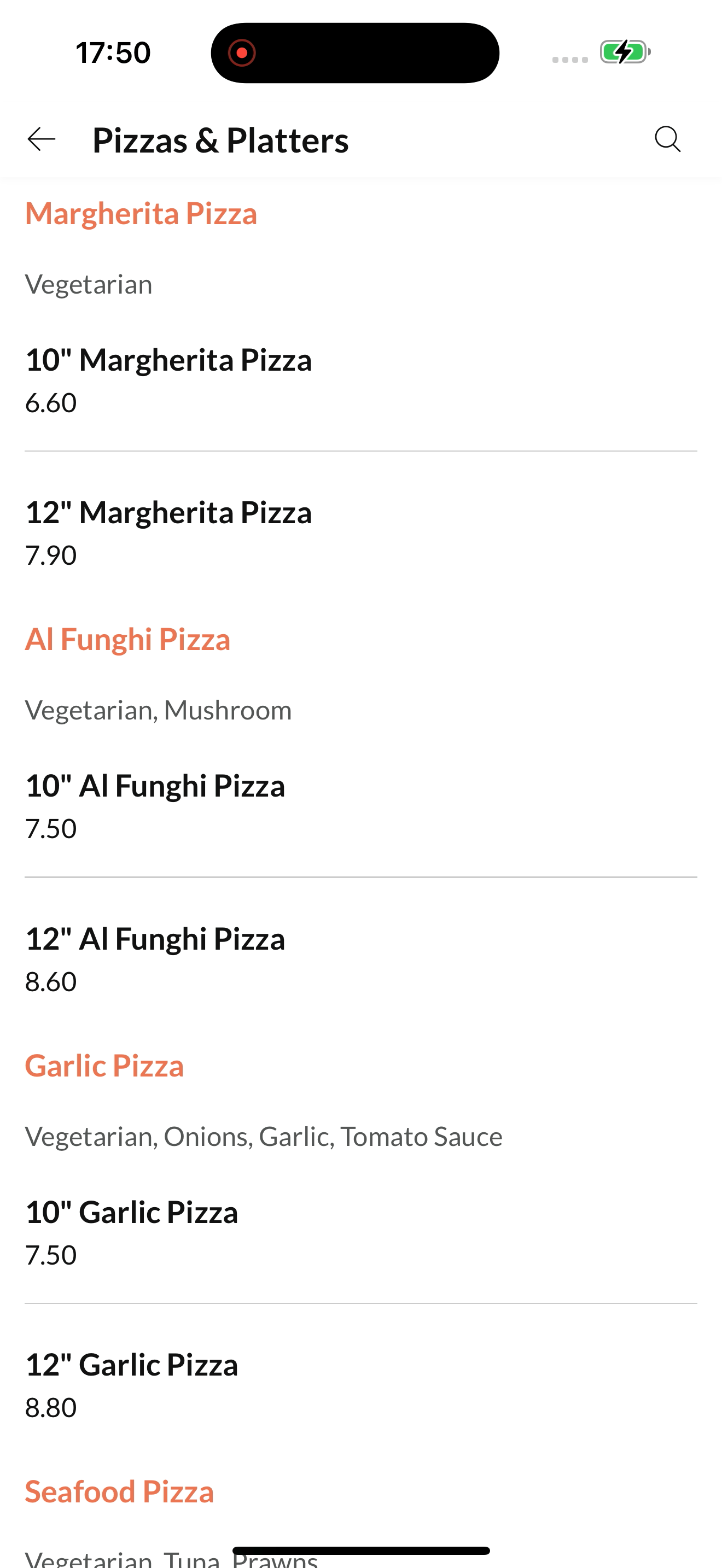 Fabios Pizza
