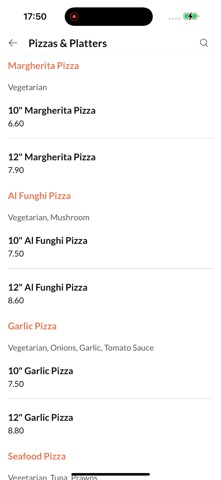 Fabios Pizza screenshot