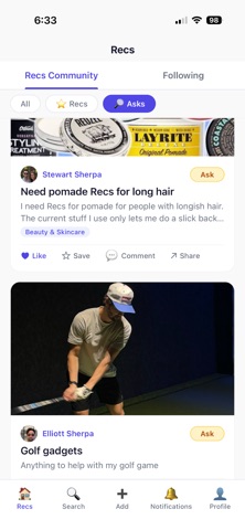 Recs - Trusted Recommendations screenshot