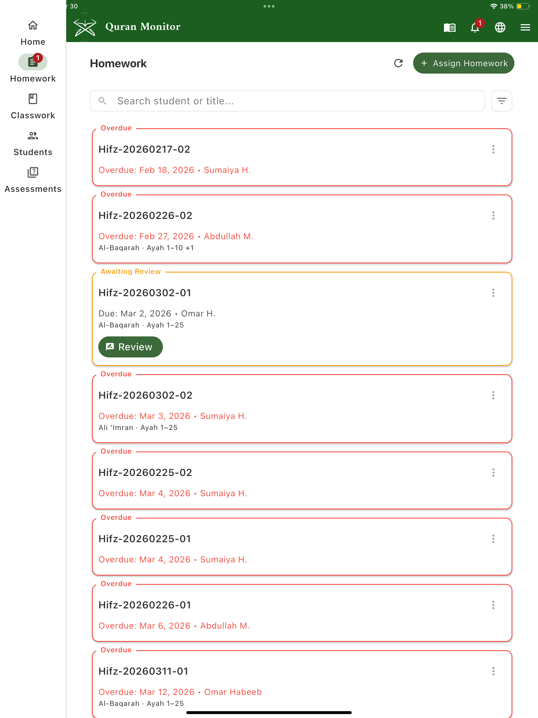 Quran Monitor: Learn & Track